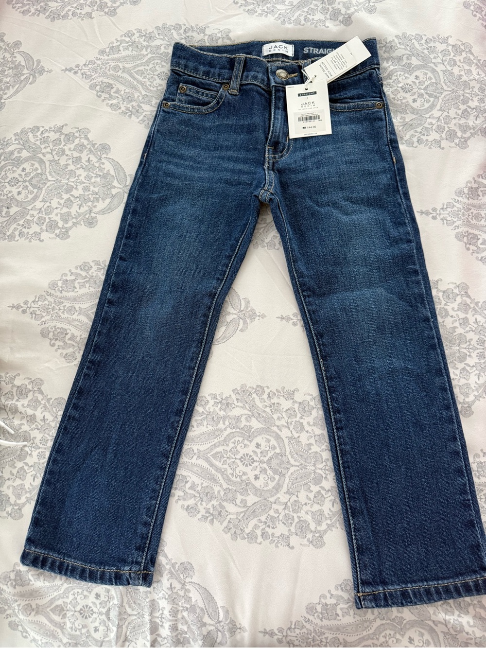 Janie and Jack Kids Dark Blue Straight Jeans